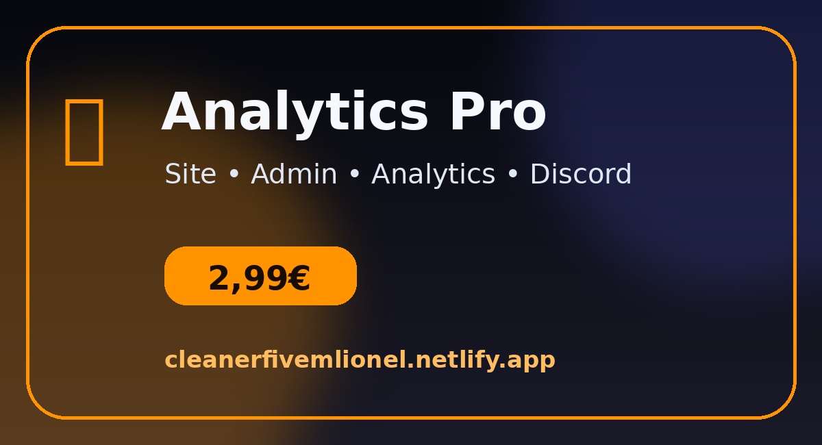 Analytics admin Lionel FiveM Cleaner